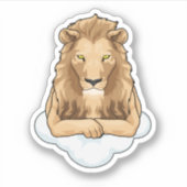 Lion Clouds Sticker (Voorkant)