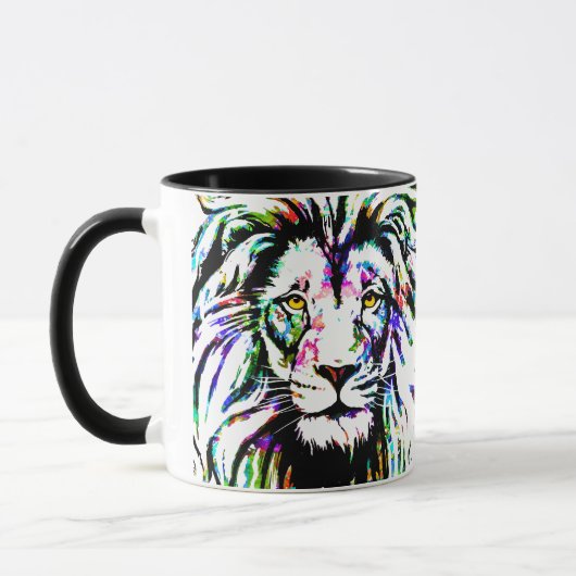 Lion Coffee Mok - Lion Head Coffee Cup (Links)