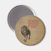 Lion Confucius Inspiration Quote Magnet (Recto/Verso)