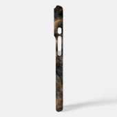 Lion coque iphone aux yeux verts (Verso / Gauche)