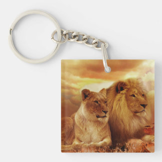 Lion Couple Sleutelhanger