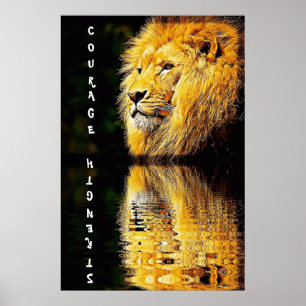Lion Courage and Sterke Poster