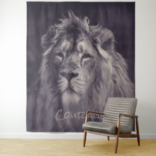 Lion Courage King of the Oerwoud Wandkleed
