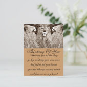 Lion, Courage, Power&Sterkte_ Briefkaart (Staand voorkant)