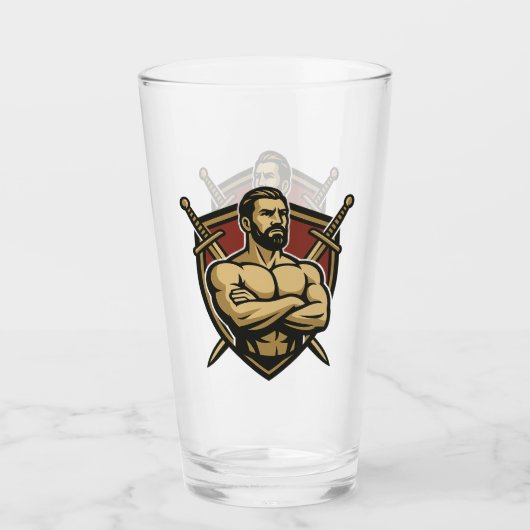 Lion Crest-Mok Glas (Voorkant)