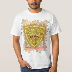 Lion Crest Shield achternaam T-Shirt