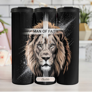 Lion Cross: Man van het geloof Thermosbeker
