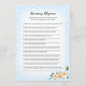 Lion Cub Bloemen Blauw Kwekerij Rhymes Douche Spel Programma (Voorkant)