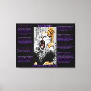 Lion Cub Canvas Afdruk