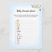 Lion Cub Floral Blue Baby Emoji's douchegame Programma (Voorkant)