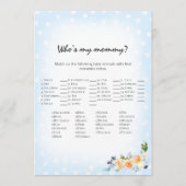 Lion Cub Floral Blue Wie is mijn mama douche spel Programma (Voorkant)