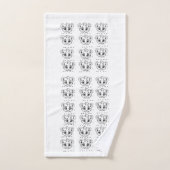 Lion Cub Head Outline Serviette de bain ensemble" (Serviette à main)