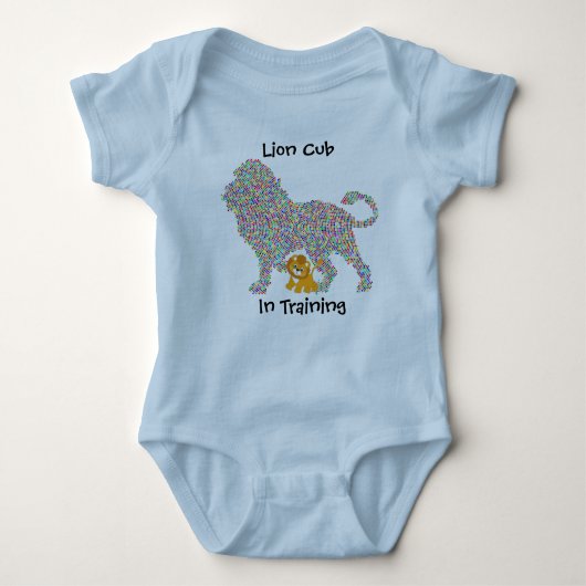 Lion Cub in Training Baby Romper (Voorkant)