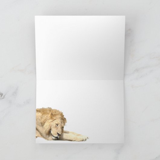 Lion & Cub Kaart (Binnen)