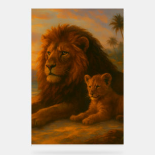 Lion & Cub — Lien de Coucher de Soleil Orrin Stu
