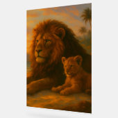Lion & Cub — Lien de Coucher de Soleil | Orrin Stu (Angle)