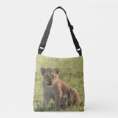 Lion Cub Natural Setting  Crossbody Bag Crossbody Tas (Voorkant)