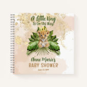 Lion Cub Un Petit King Baby shower Livre d'hôtes (Devant)