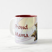 Lion Cubs Art Fier Mama Mug (Devant gauche)