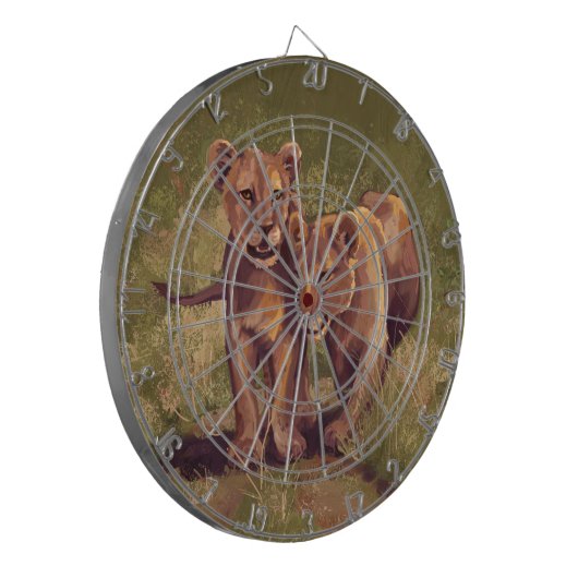 Lion Cubs Dartbord (Voorkant Links)