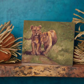 Lion Cubs Fotoplaat (Zijkant)