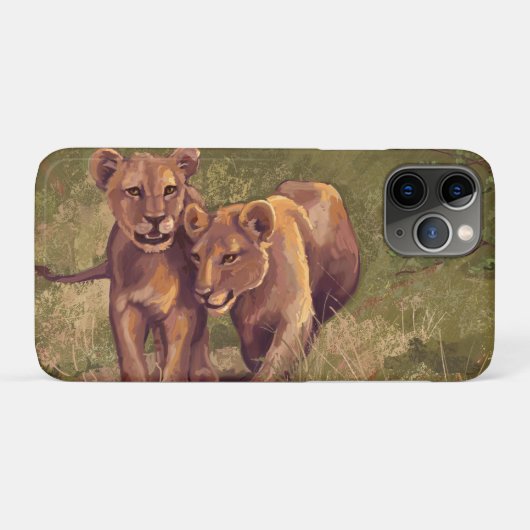 Lion Cubs Hoesje-Mate iPhone Case (Achterkant (horizontaal))