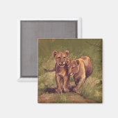 Lion Cubs Magneet (Voorkant / Achterkant)