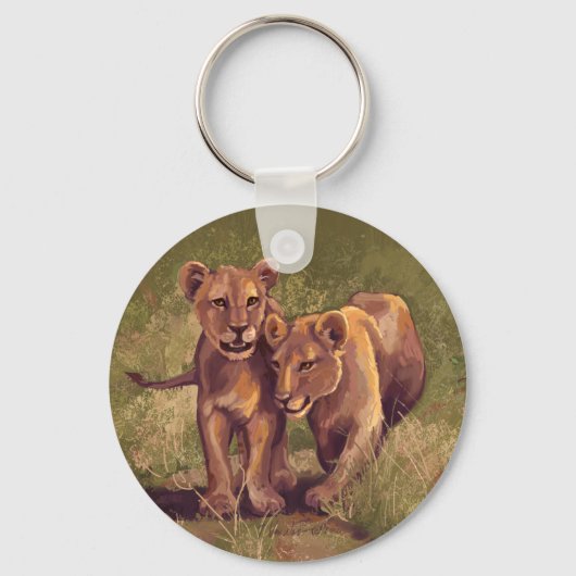 Lion Cubs Sleutelhanger (Voorkant)