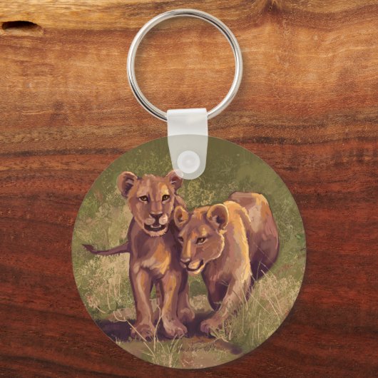 Lion Cubs Sleutelhanger (Voorkant)