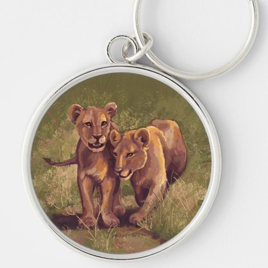 Lion Cubs Sleutelhanger (Voorkant)