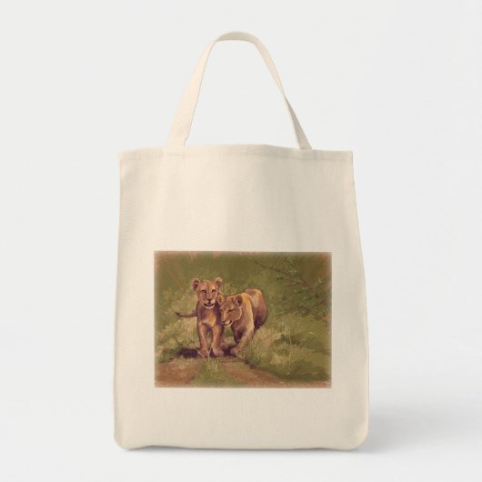 Lion Cubs Tote Bag (Voorkant)