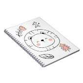 Lion Cute Lion Hand Drawn Notitieboek (Rechterzijde)