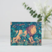 Lion dans la forêt, William Morris Carte Postale (Debout devant)