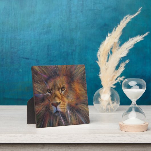 Lion dans la galerie Plaque avec l'Easel (Insitu)