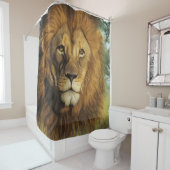 Lion Dans Le Rideau De Douche De La Jungle (En situation)