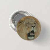 Lion dat grote wilde katten voortbrengt ronde button 3,2 cm (Voorkant /achterkant)