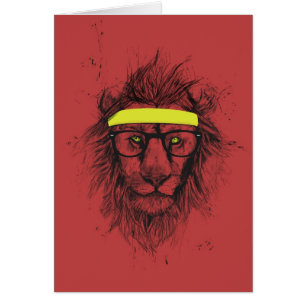 lion de hippie (rouge)