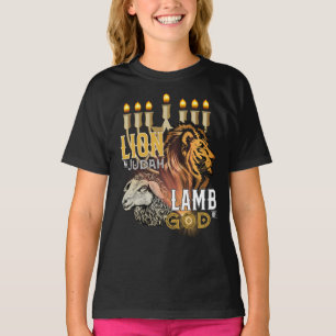 Lion de Juda Agneau de Dieu T-shirt de fille