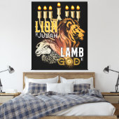 Lion De Juda Agneau De Dieu Toile Art (Insitu(Chambre))