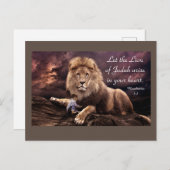 Lion de Juda Apocalypse 5:5  Carte postale (Devant / Derrière)
