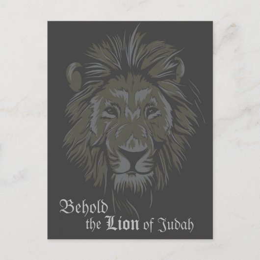 Lion de Juda Bible Verse Apocalypse 5:5 Carte post (Devant)
