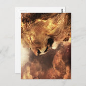 Lion de Juda - Lion - Rastafari - Carte postale (Devant / Derrière)