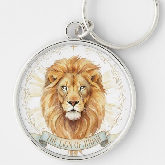 Lion de Juda Porte-clés - Force Chrétienne Audacie (Devant)