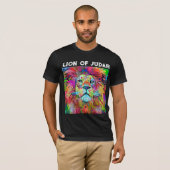 LION DE JUDAH COLORÉ CHRISTIAN T-SHIRT (Devant entier)