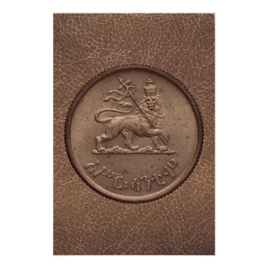 Lion de Judah Jah Rastafari Reggae Roots Affiche (Devant)