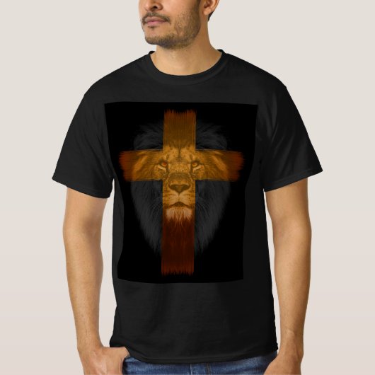 LION DE JUDAH JESUS T-shirts chrétiens (Devant)