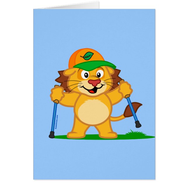 Lion de marche nordique (Devant)