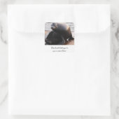 Lion de mer "Ce livre appartient à" autocollant (Sac)