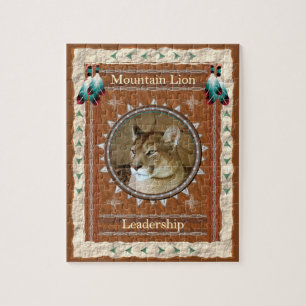 Lion de montagne - Leadership - Puzzle avec boîte
