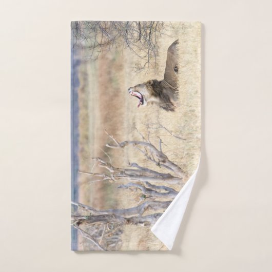 Lion de Yawning (Serviette à main)